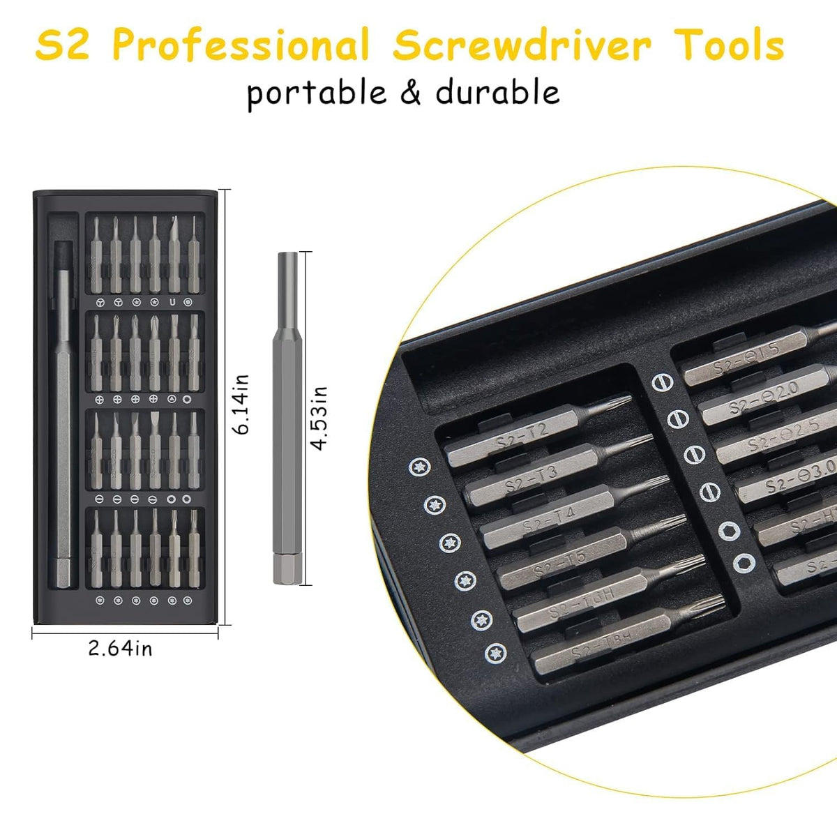 24 in 1 Mini Screwdriver Set with Case - image 2