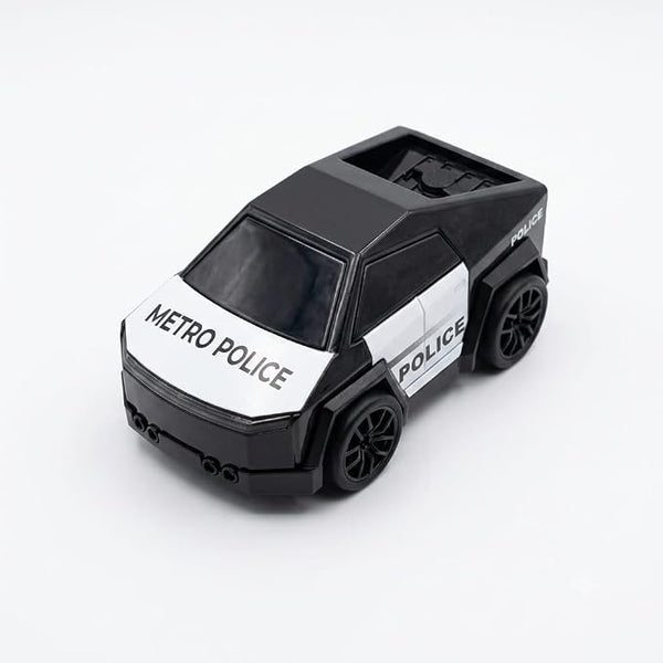 Metro Police Mini RC Drift Car with Spray Mist, LED Lights & Music