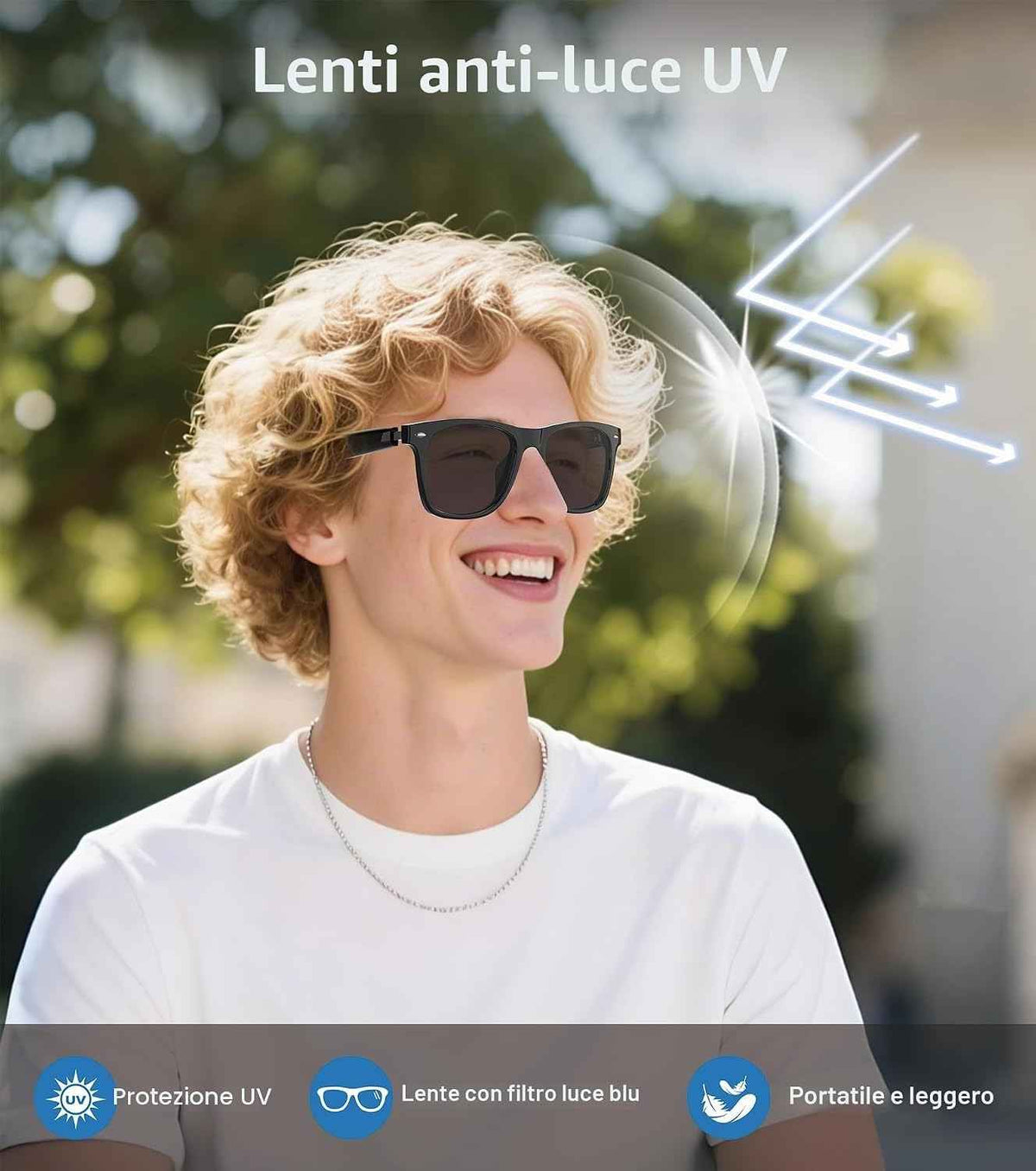 Smart Bluetooth Sunglasses detail