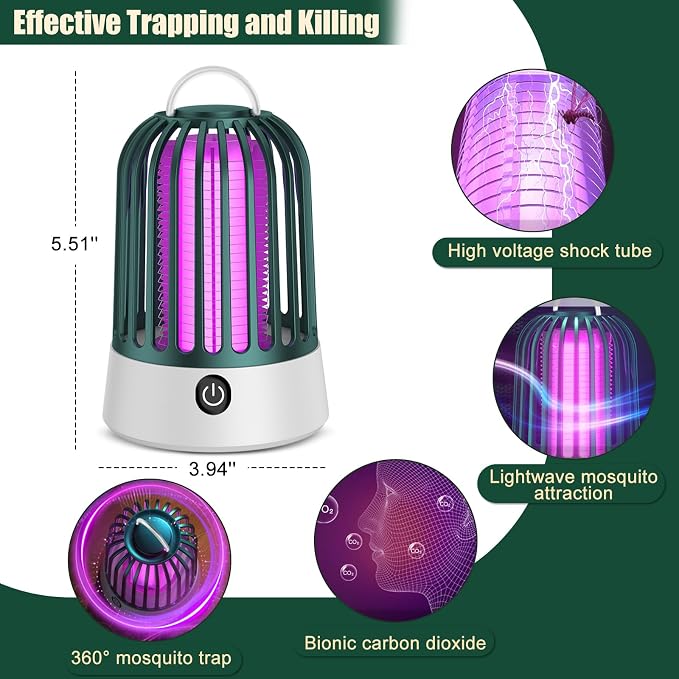 2-in-1 Bug Zapper & LED Lantern