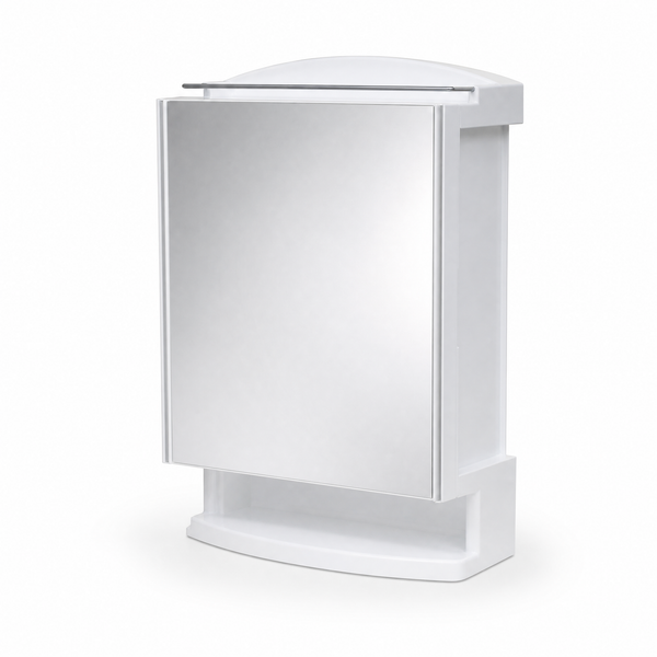 Saffire Mirror Cabinet For Home And Living Polypropylene Wall Shelf (Number of Shelves - 6, White)
