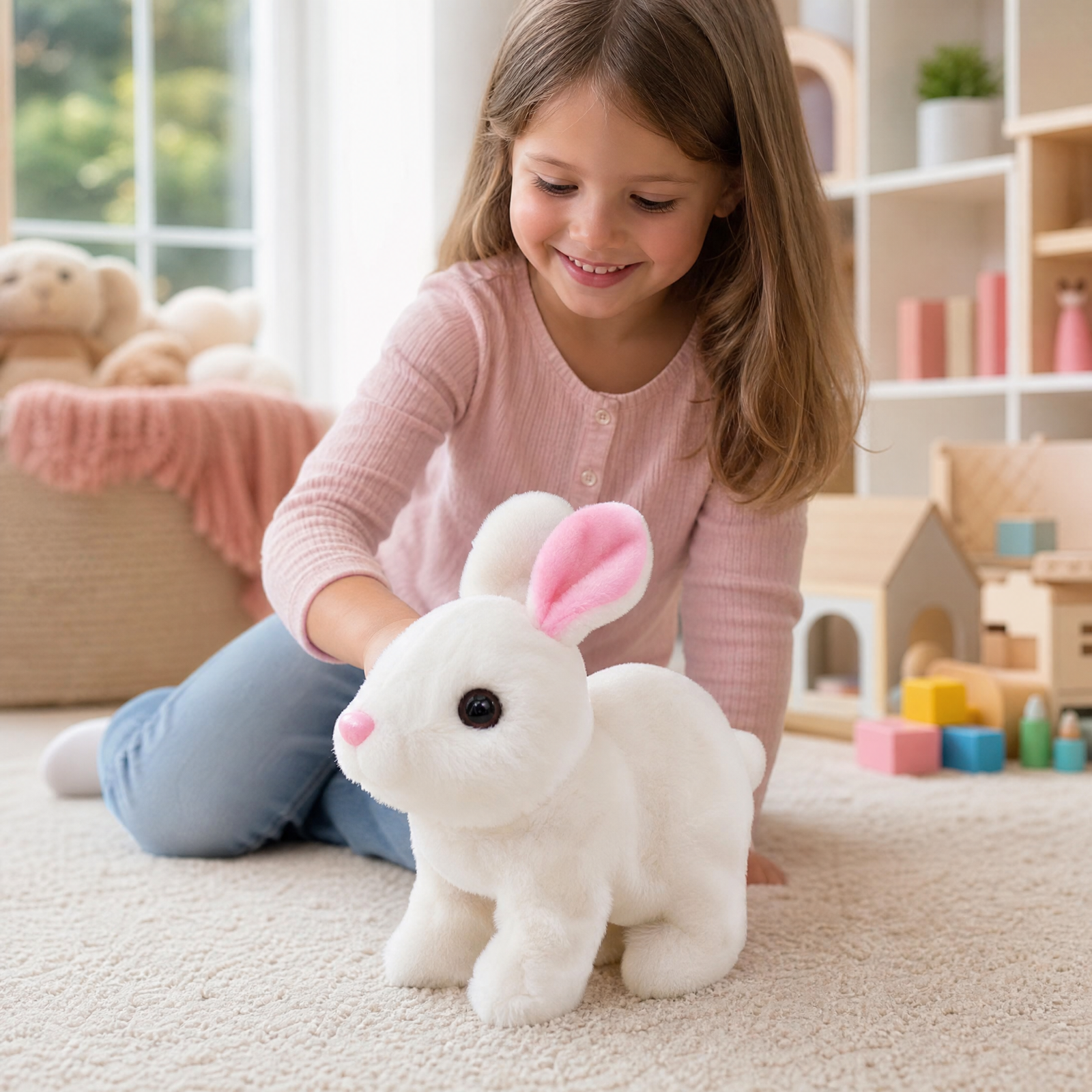 Walking Bunny Toy with Sounds for Baby Kids