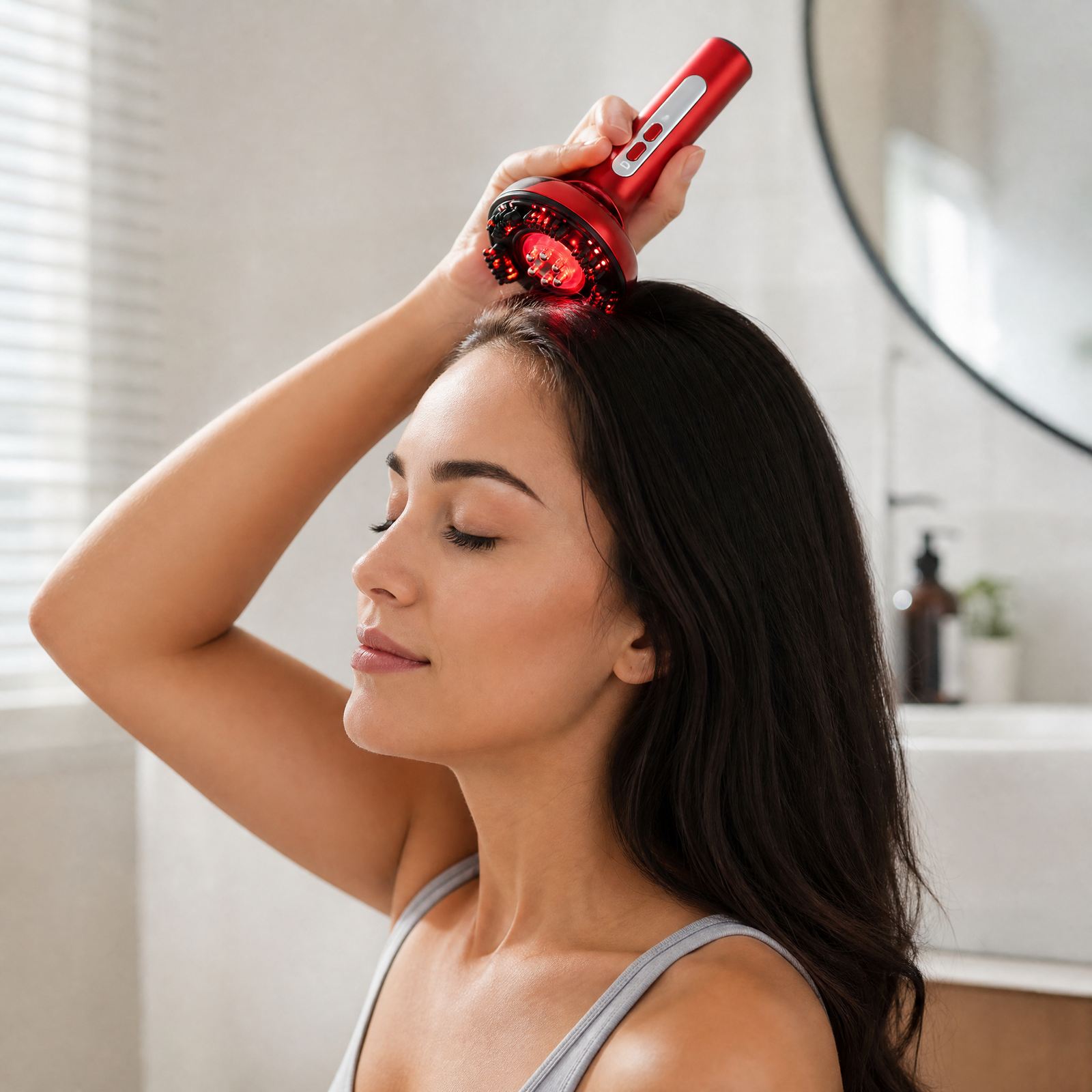 3-in-1 Scalp Massager with Hair Growth Oil Applicator