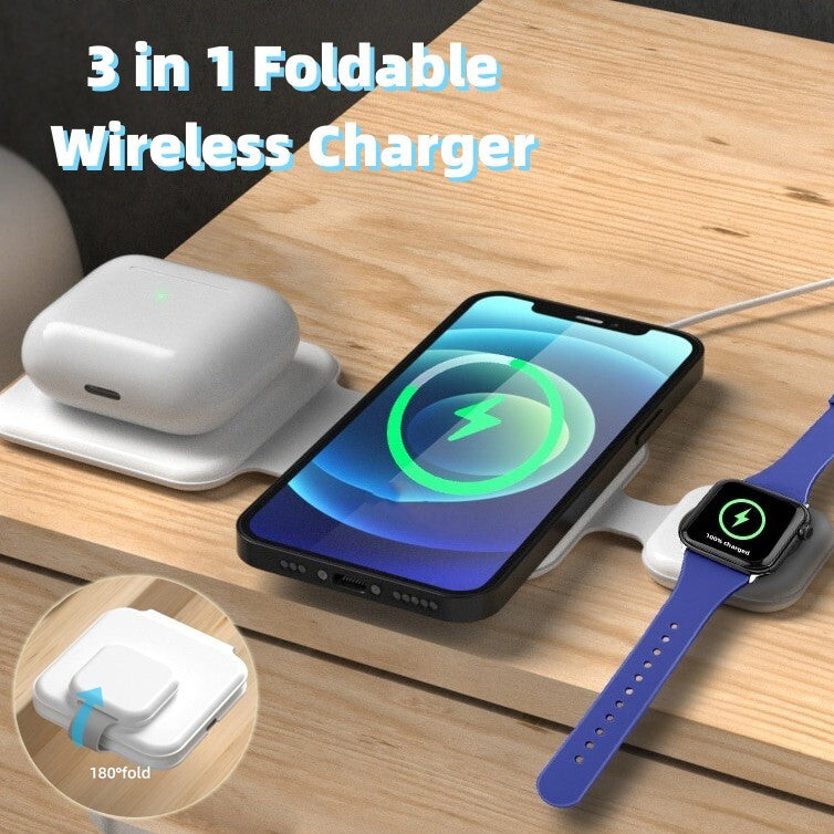 3-in-1 Magnetic Wireless Charging Dock hero shot