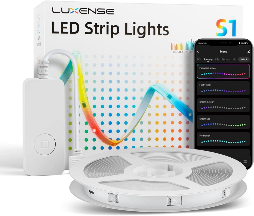 Color-Changing Smart WiFi LED Strip Lights hero shot