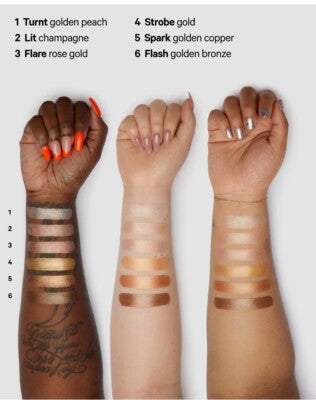 Dewy Glow Highlighter Stick swatches